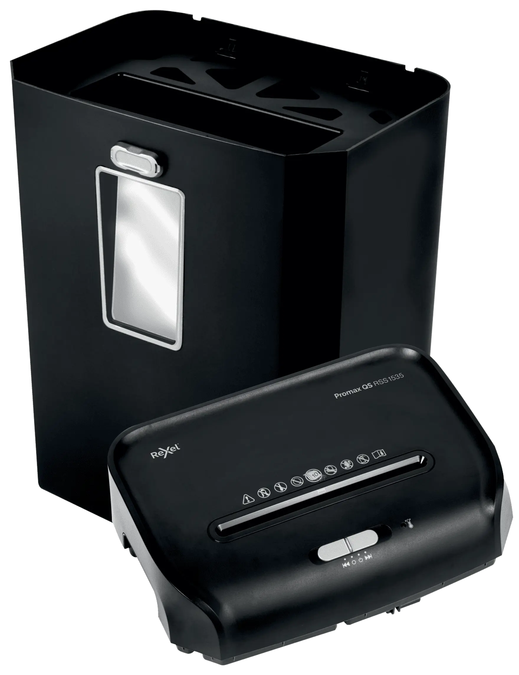 Rexel Promax QS RSS1535 Up to 15 Sheets P-2 35L Strip Cut Small & Medium Office Shredder