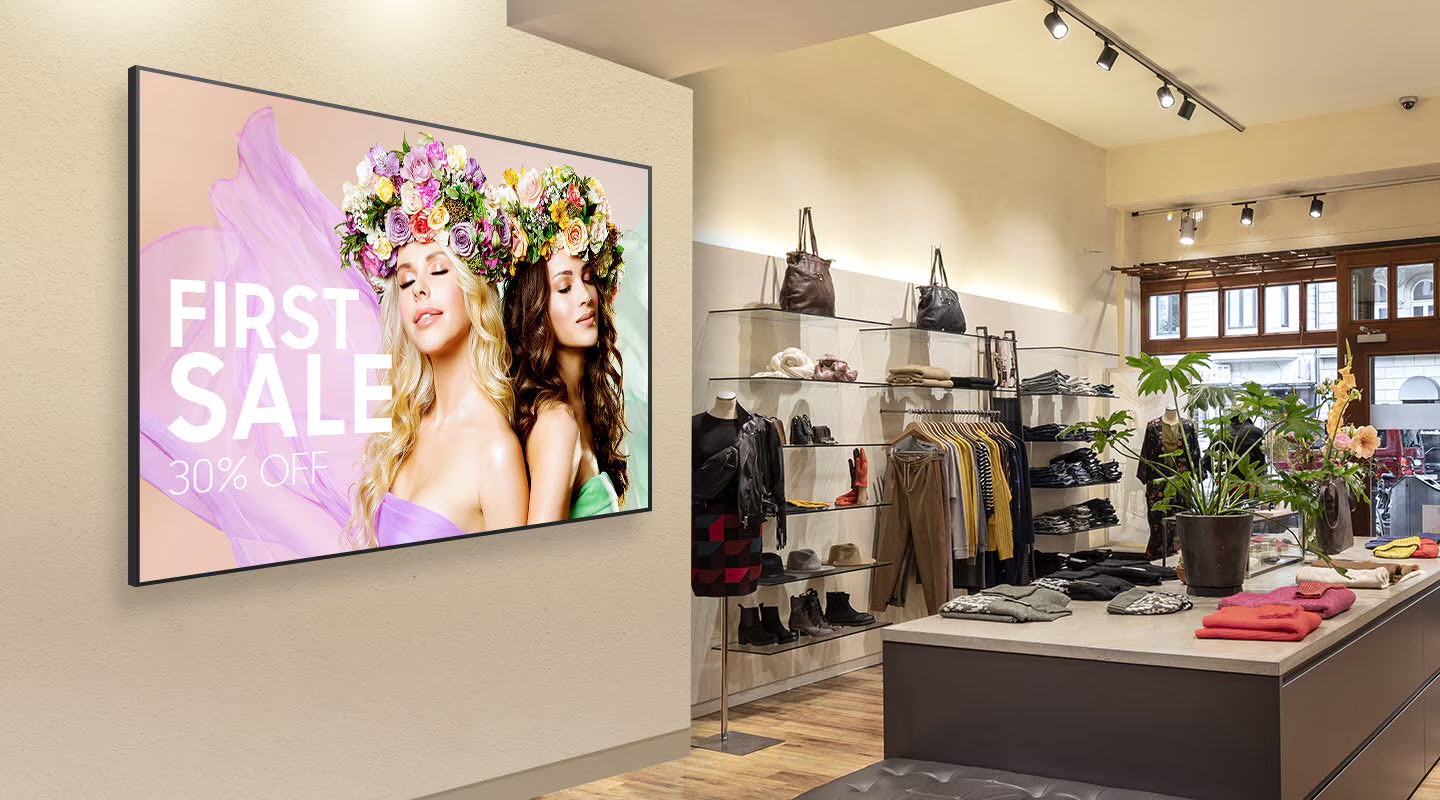 Samsung QB65B 65-Inch 4K Crystal UHD Smart Digital Signage Display