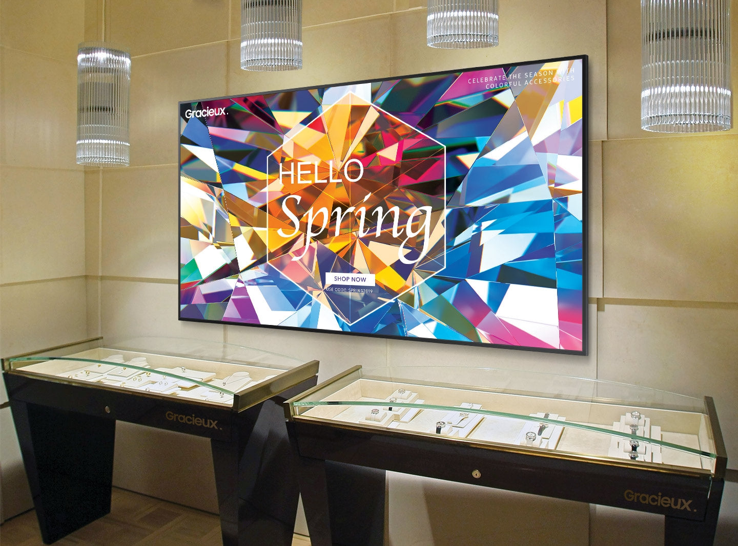 Samsung QB50R 50-Inch 4K Crystal UHD Smart Digital Signage Display