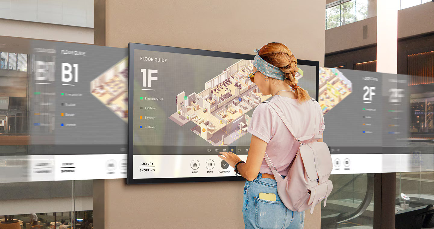 Samsung QM43B-T 43-Inch 4K UHD Capacitive Touch Smart Commercial Digital Signage Display