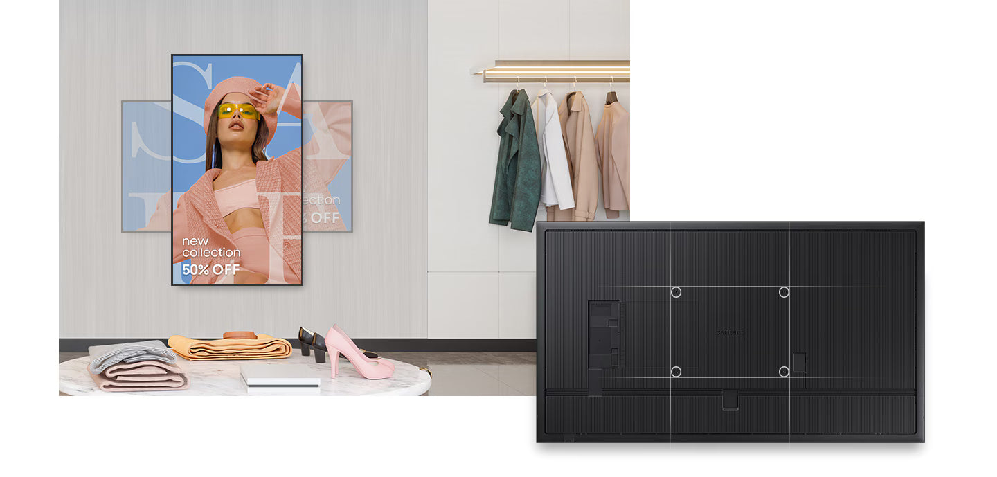 Samsung QM43C 43-Inch 4K Crystal UHD Digital Signage Display