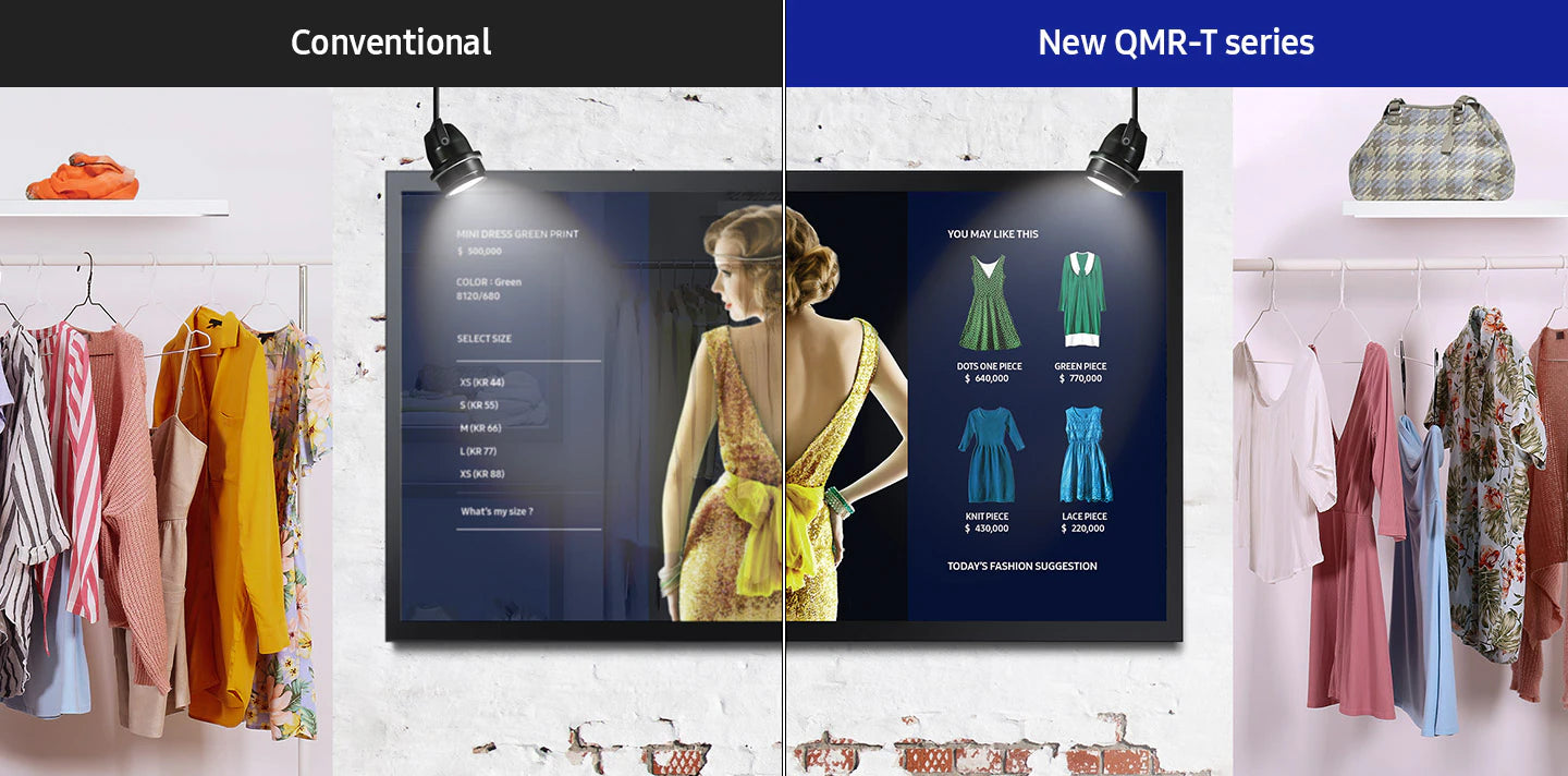 Samsung QM55R-T 55-Inch 4K UHD 40 Points Multi-Touch Smart Commercial Digital Signage Display