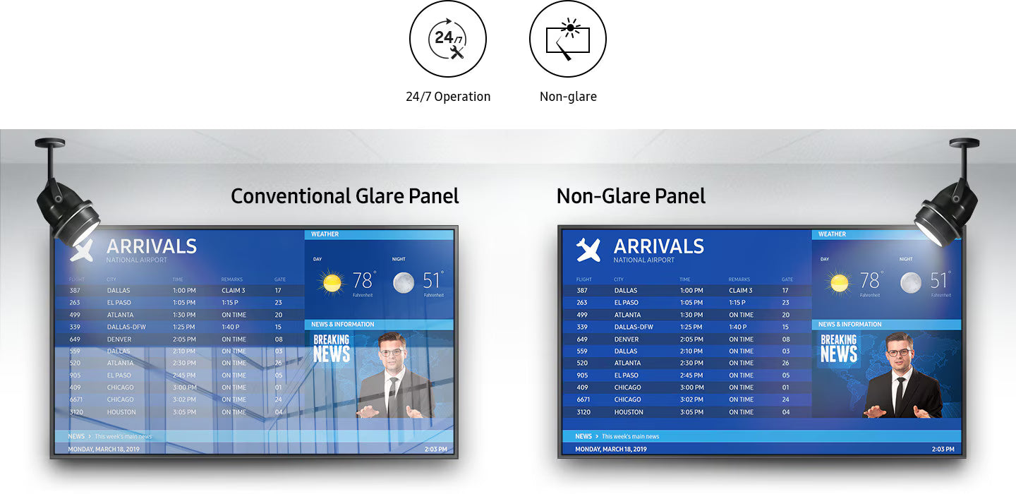 Samsung QM50R 50-Inch 4K Crystal UHD Smart Digital Signage Display