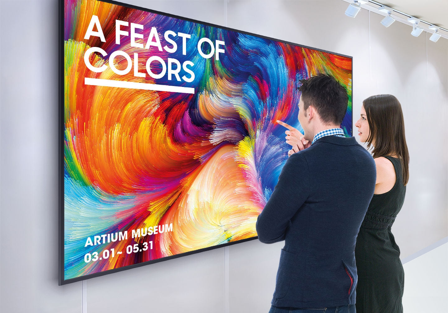 Samsung QM50R 50-Inch 4K Crystal UHD Smart Digital Signage Display