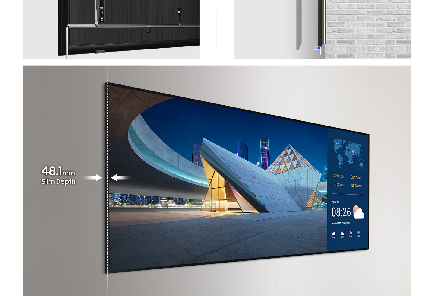 Samsung QP105DX-5K 105-Inch 5K UHD Ultra-Wide Smart Digital Signage Display