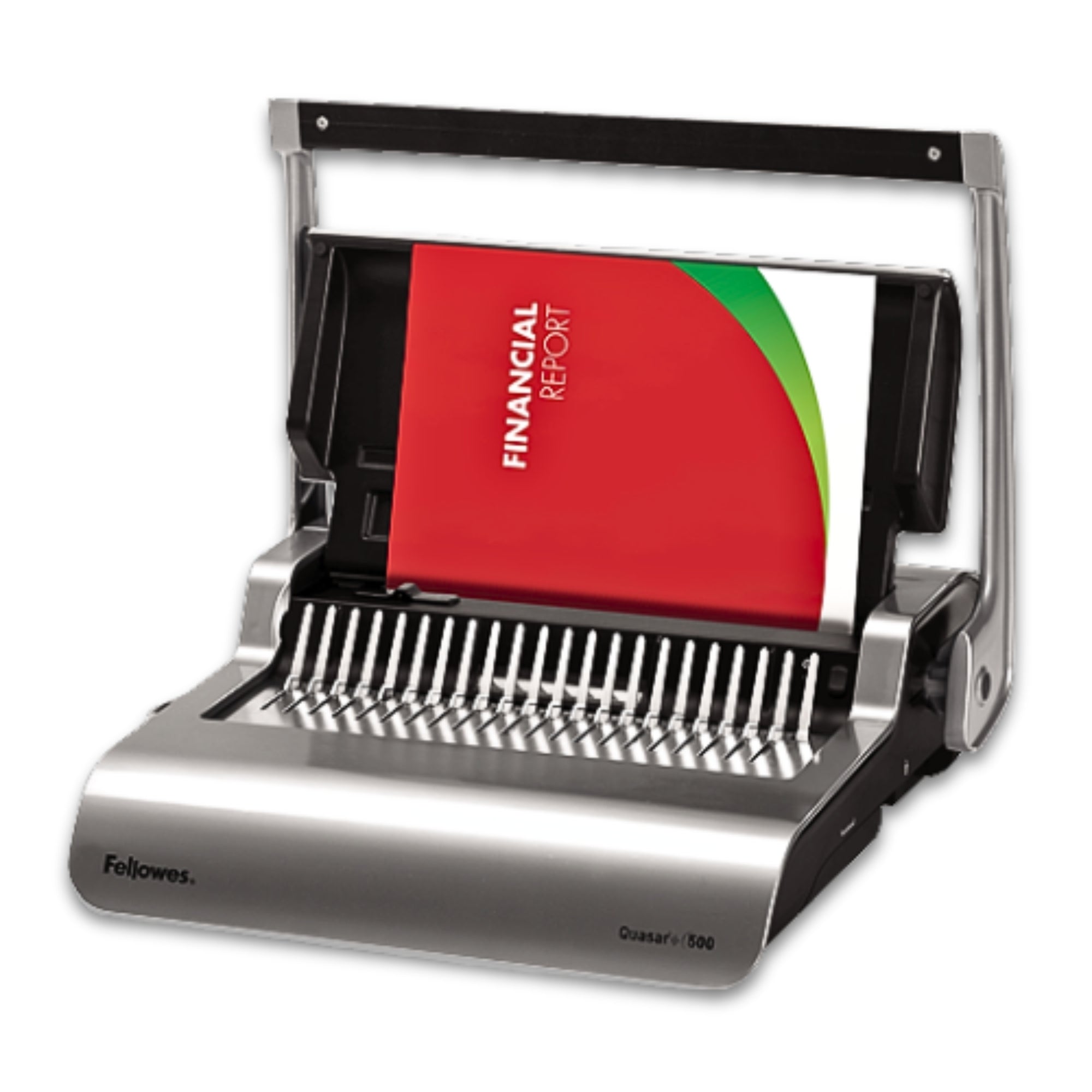Fellowes Quasar+ 500 25 Sheets Punch & 500 Sheets Binding Capacity Manual Comb Binding Machine