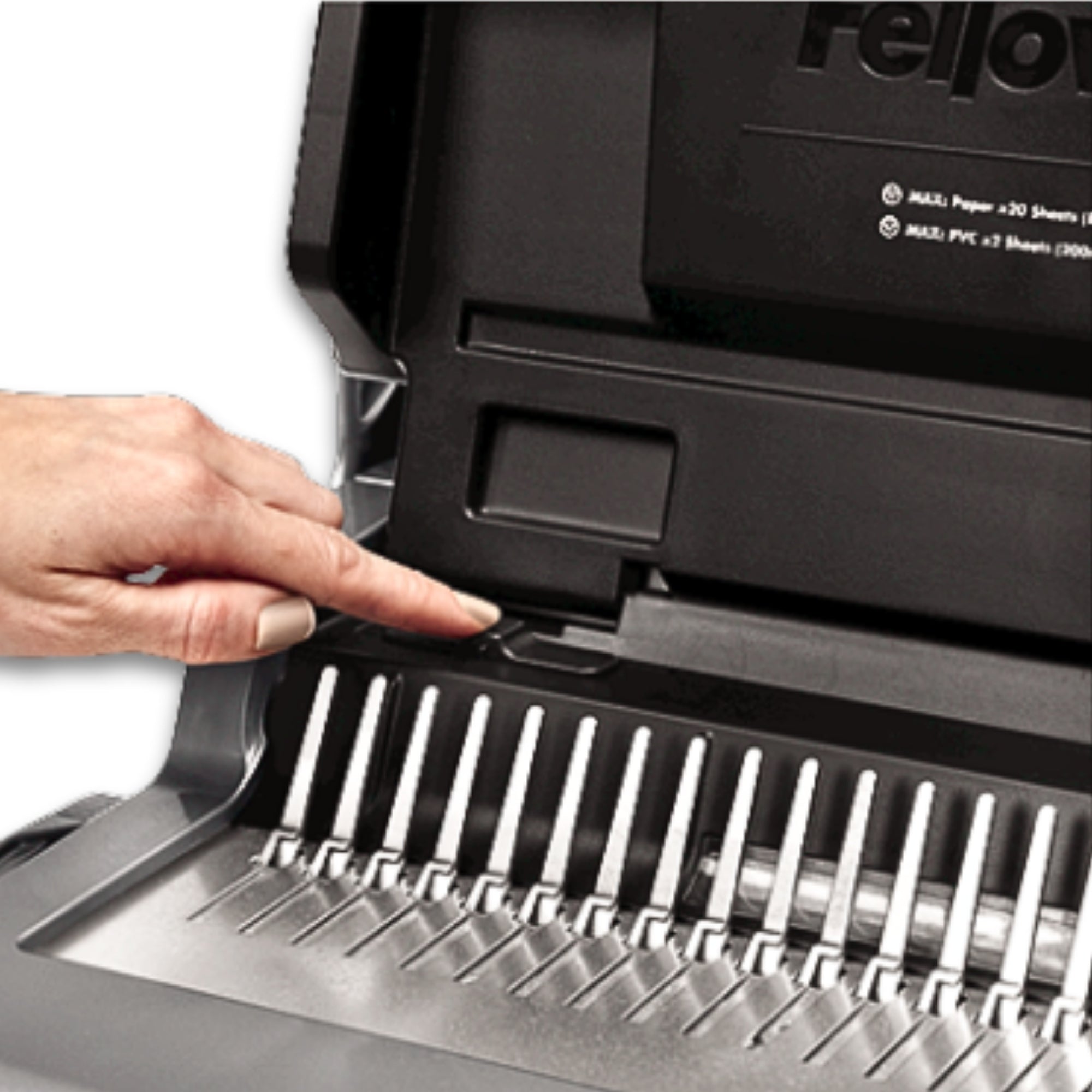 Fellowes Quasar+ 500 25 Sheets Punch & 500 Sheets Binding Capacity Manual Comb Binding Machine