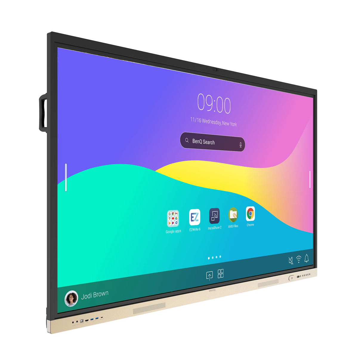 BenQ Board RE6504FV 65-Inch 4K UHD With Built-In Camera & 8-Array Microphones Smart Interactive Flat Panel Display (8GB RAM, 128GB ROM, Android 14.0)