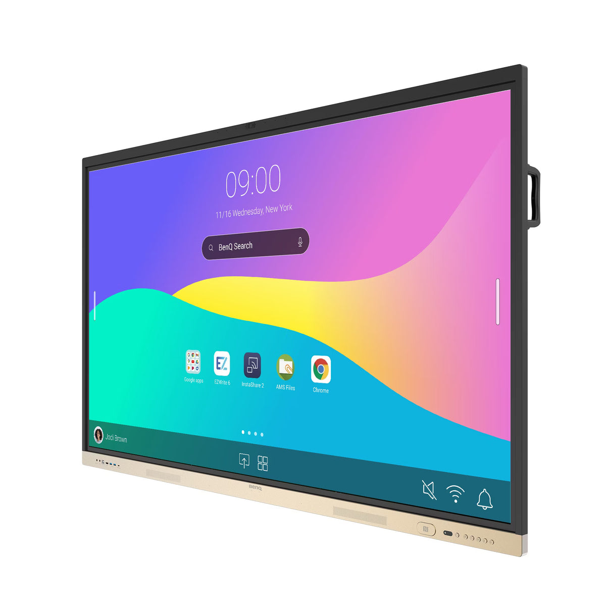 BenQ Board RE6504FV 65-Inch 4K UHD With Built-In Camera & 8-Array Microphones Smart Interactive Flat Panel Display (8GB RAM, 128GB ROM, Android 14.0)