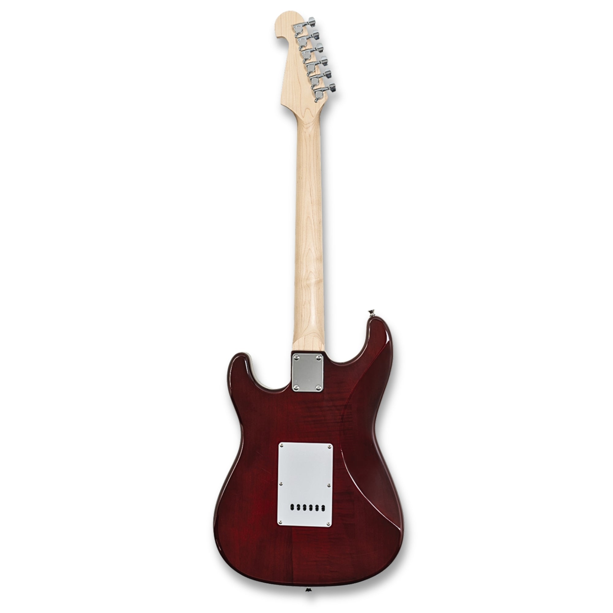 Washburn SDFSB-U Sonamaster Deluxe 6-String HSS Pickups, Flame Maple Top, Okoume Body Electric Guitar – Tobacco Sunburst Gloss Finish
