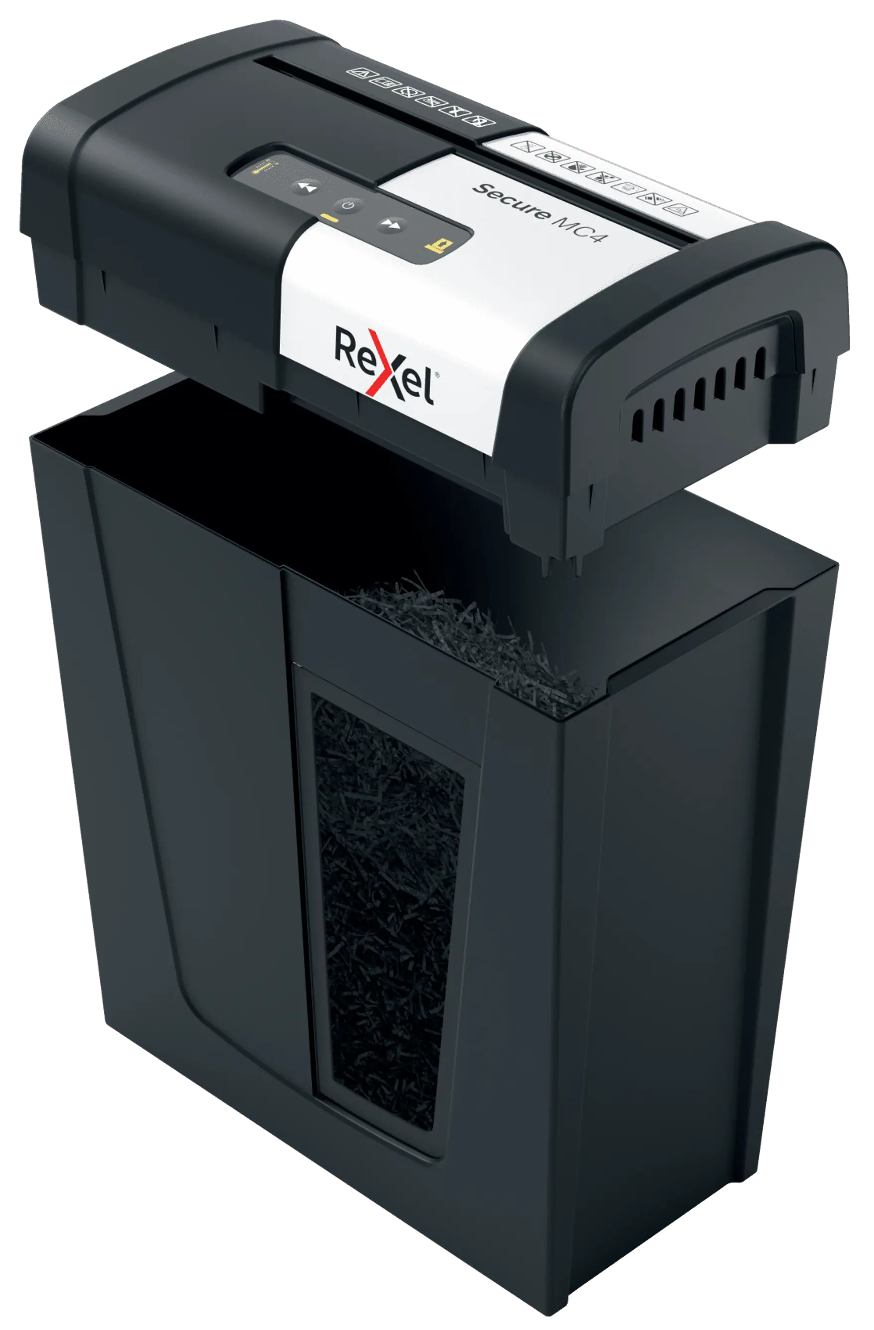 Rexel Secure MC4 Up to 4 Sheets P-5 14L Micro Cut Home & Small Office Paper Shredder