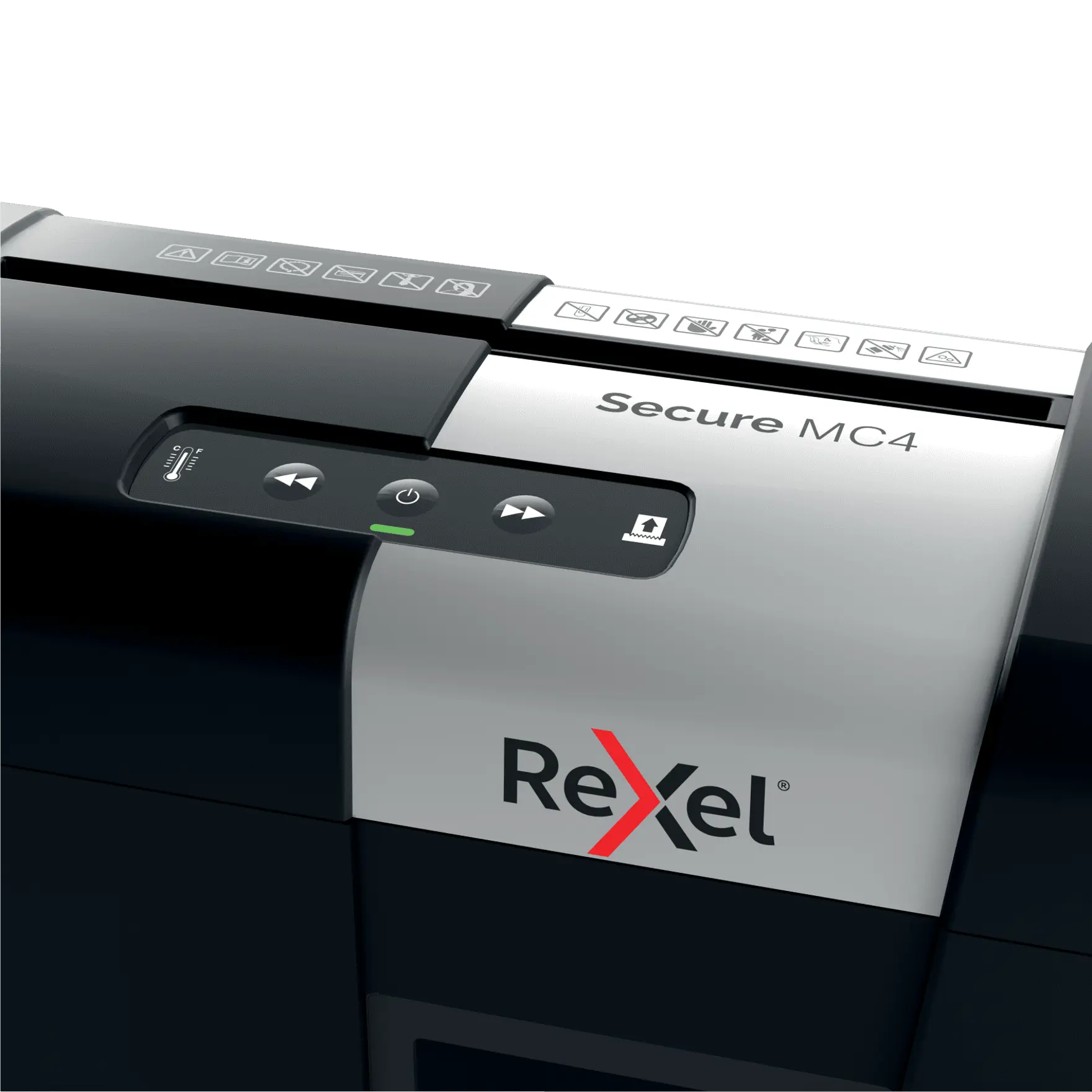 Rexel Secure MC4 Up to 4 Sheets P-5 14L Micro Cut Home & Small Office Paper Shredder
