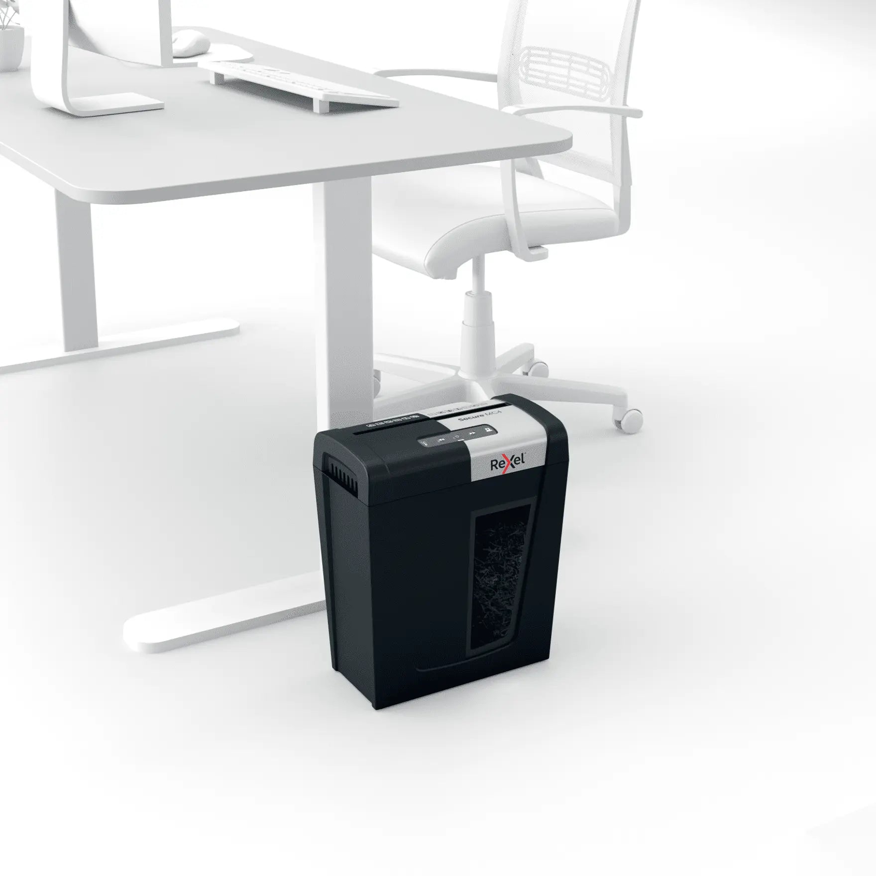 Rexel Secure MC4 Up to 4 Sheets P-5 14L Micro Cut Home & Small Office Paper Shredder