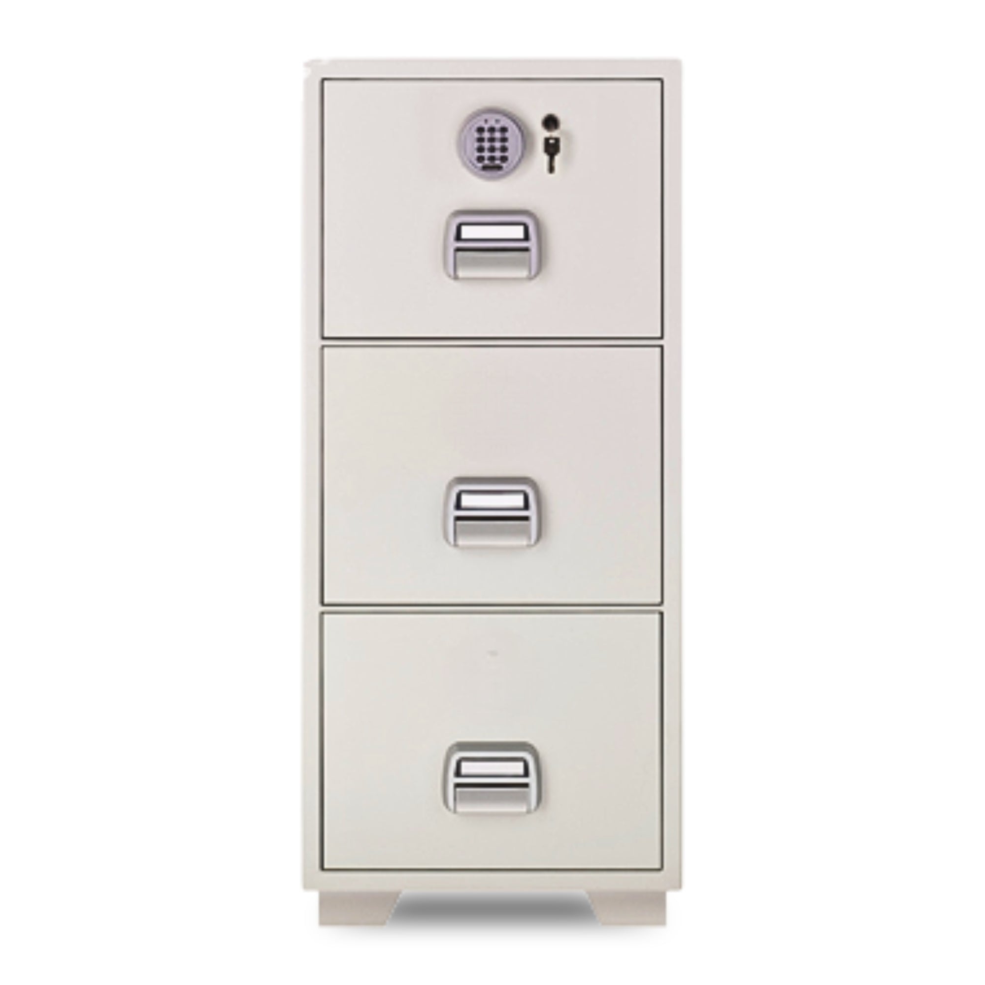 Eagle Safes SF680-3EKX 3 Drawers With 1 Digital Lock + 1 Key Lock (Top Drawer) Fire Resistant Filing / Document Cabinet