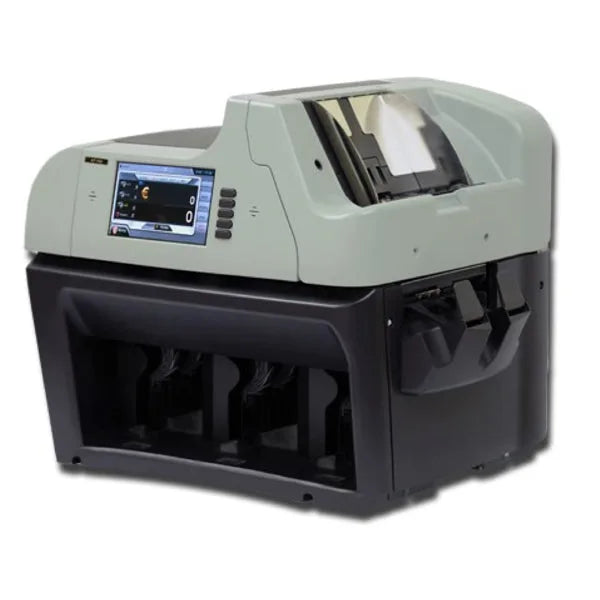 آلة فرز العملات Hitachi ST-350N – عداد أوراق نقدية بثلاثة جيوب، مستشعر صور خطي كامل، فرز نقدي عالي السرعة للبنوك والشركات