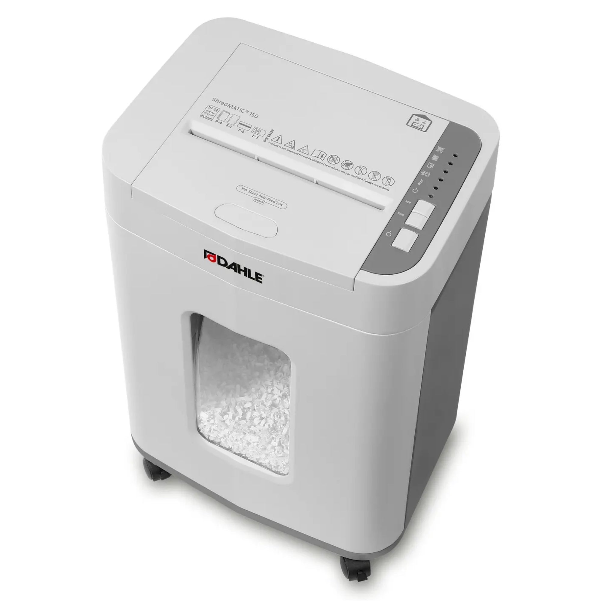 Dahle ShredMATIC 150 Up to 150 Sheets P-4 24L Auto Feed Cross Cut Paper Shredder