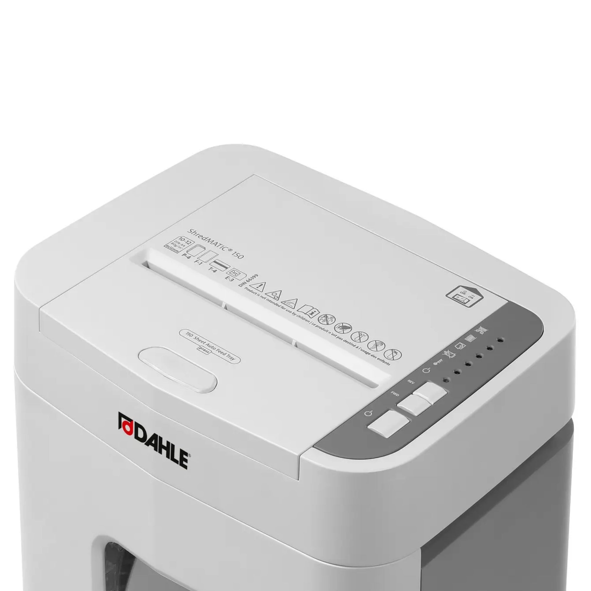 Dahle ShredMATIC 150 Up to 150 Sheets P-4 24L Auto Feed Cross Cut Paper Shredder