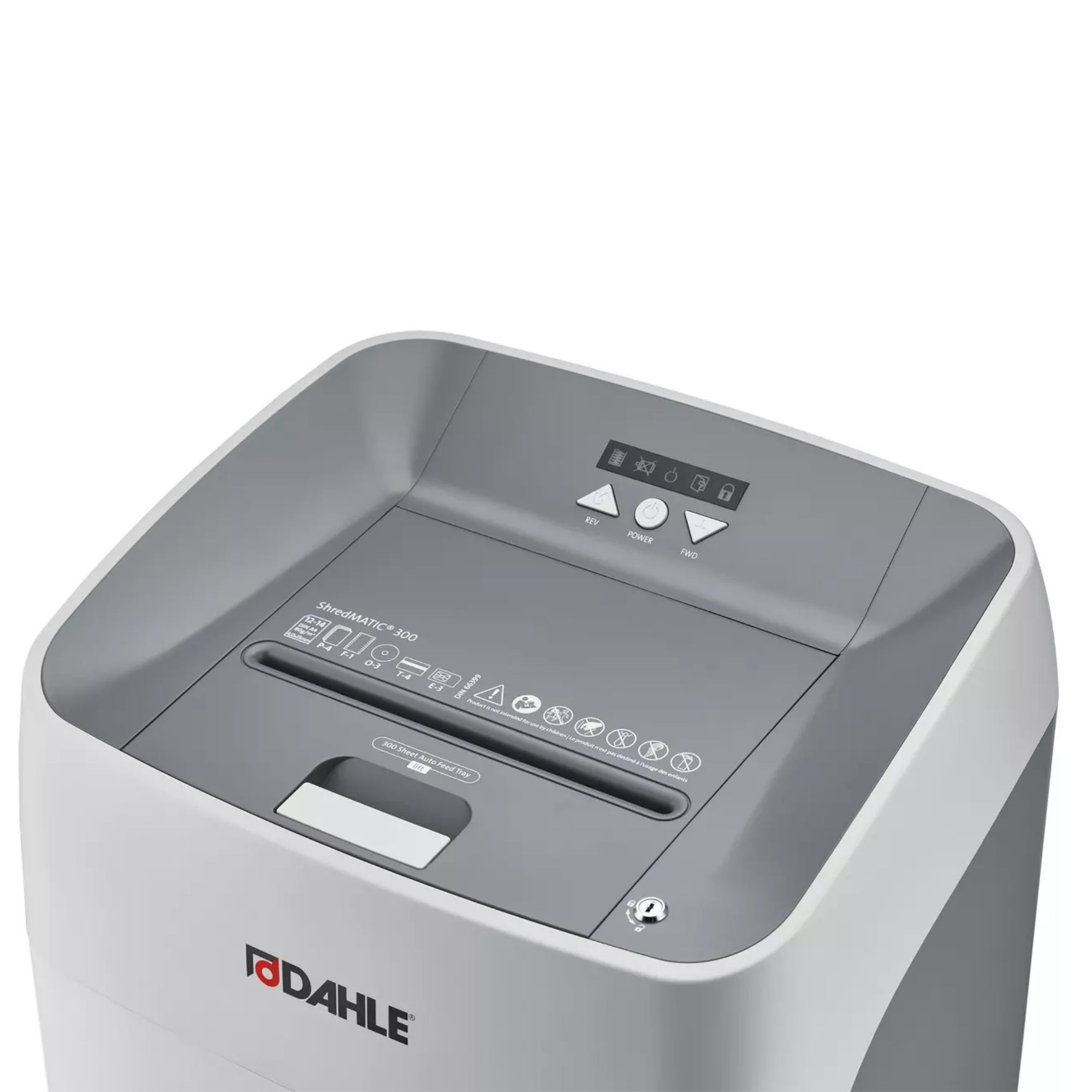Dahle ShredMATIC 300 Up to 300 Sheets P-4 40L Auto Feed Cross Cut Paper Shredder