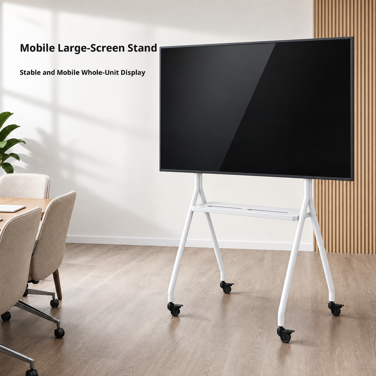 TREND TR-MMT08 Heavy Duty Mobile TV Cart Stand With Wheels (Suitable For: 40