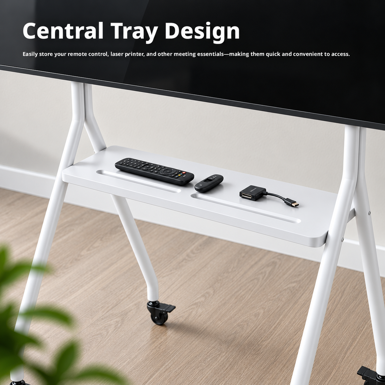 TREND TR-MMT08 Heavy Duty Mobile TV Cart Stand With Wheels (Suitable For: 40