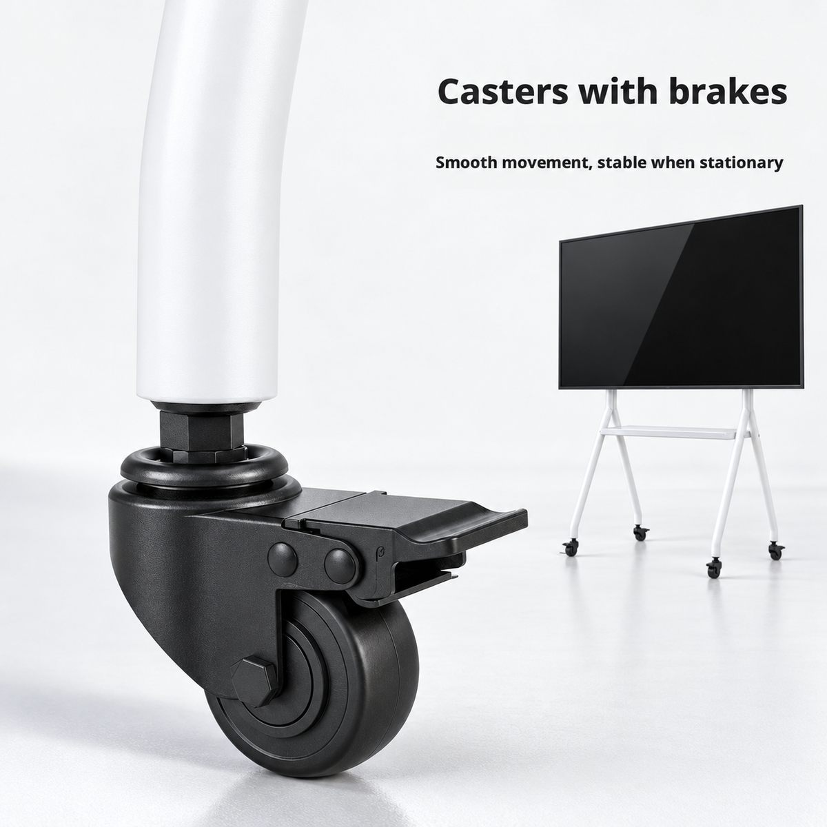 TREND TR-MMT08 Heavy Duty Mobile TV Cart Stand With Wheels (Suitable For: 40