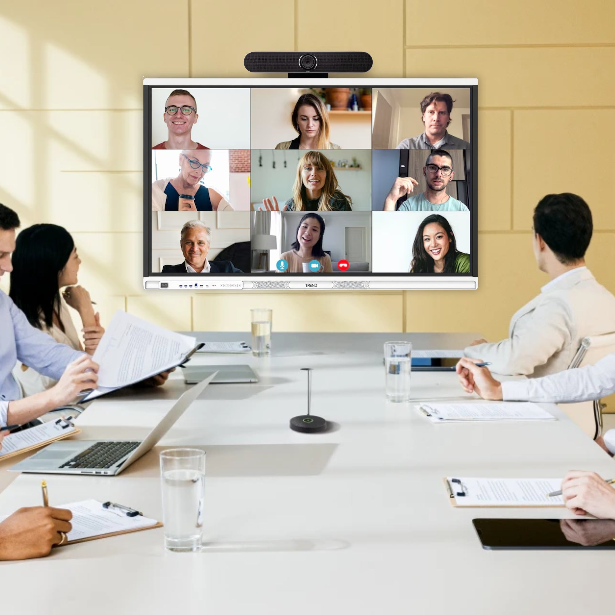 TREND TR-OBS1000B-PRO 20 Megapixels 4K Ultra HD Smart AI Video Conferencing Bar