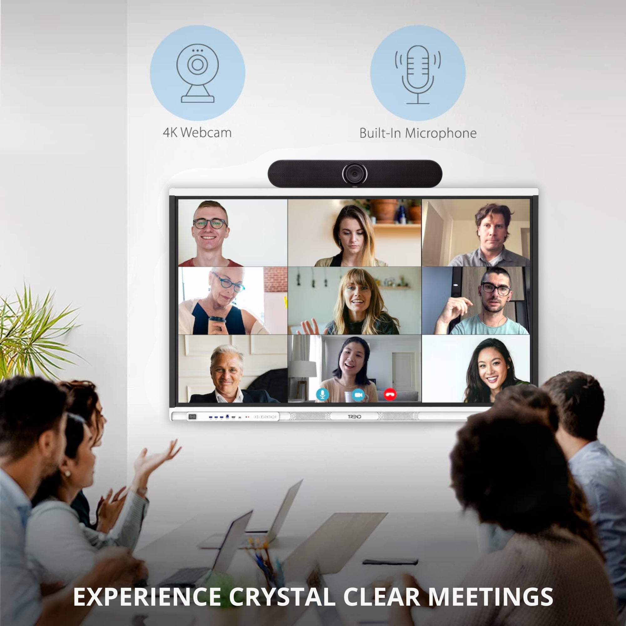 TREND TR-OBS1000B-PRO 20 Megapixels 4K Ultra HD Smart AI Video Conferencing Bar