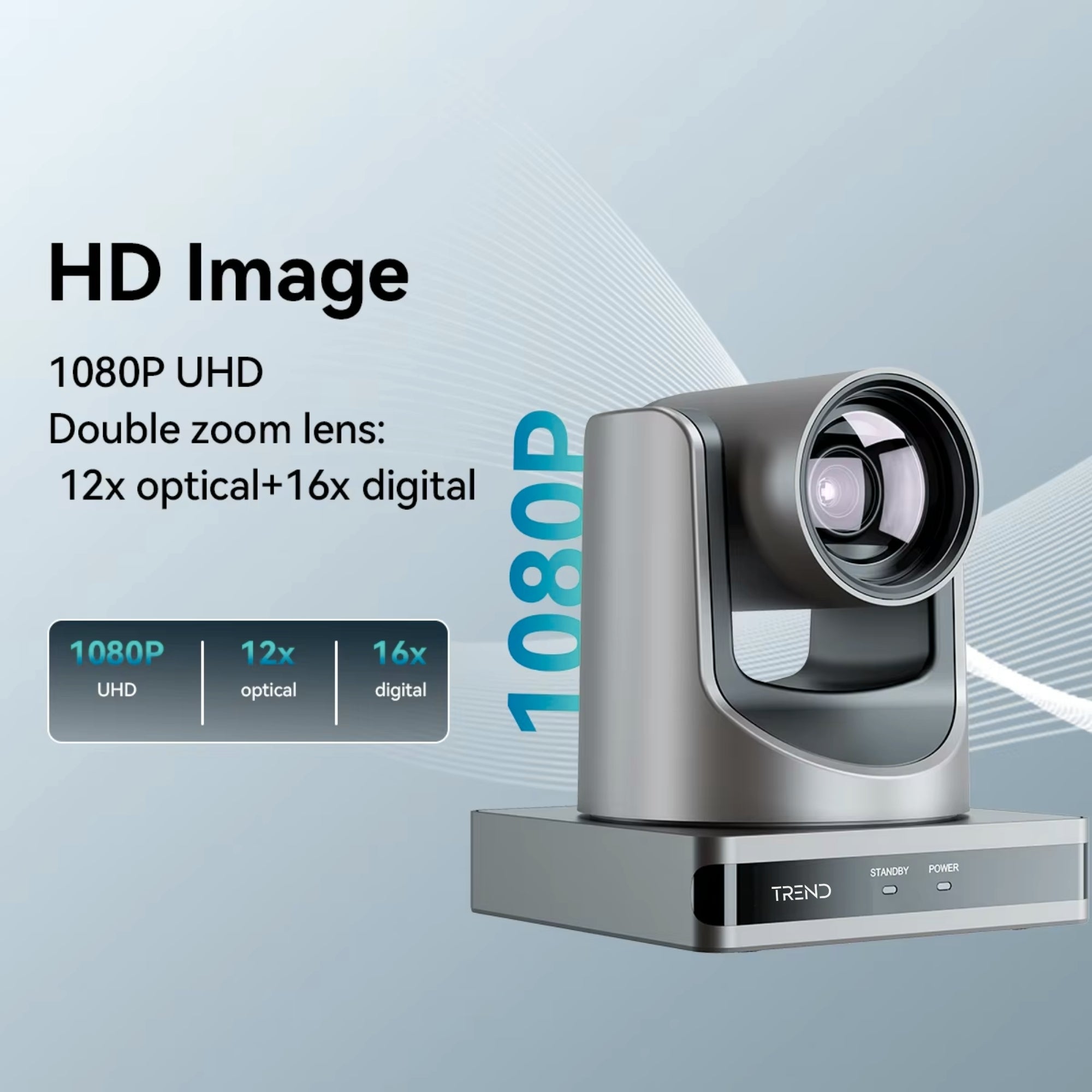 TREND TR-OBS204K 4K UHD 20X Optical Zoom PTZ Video Conferencing Camera