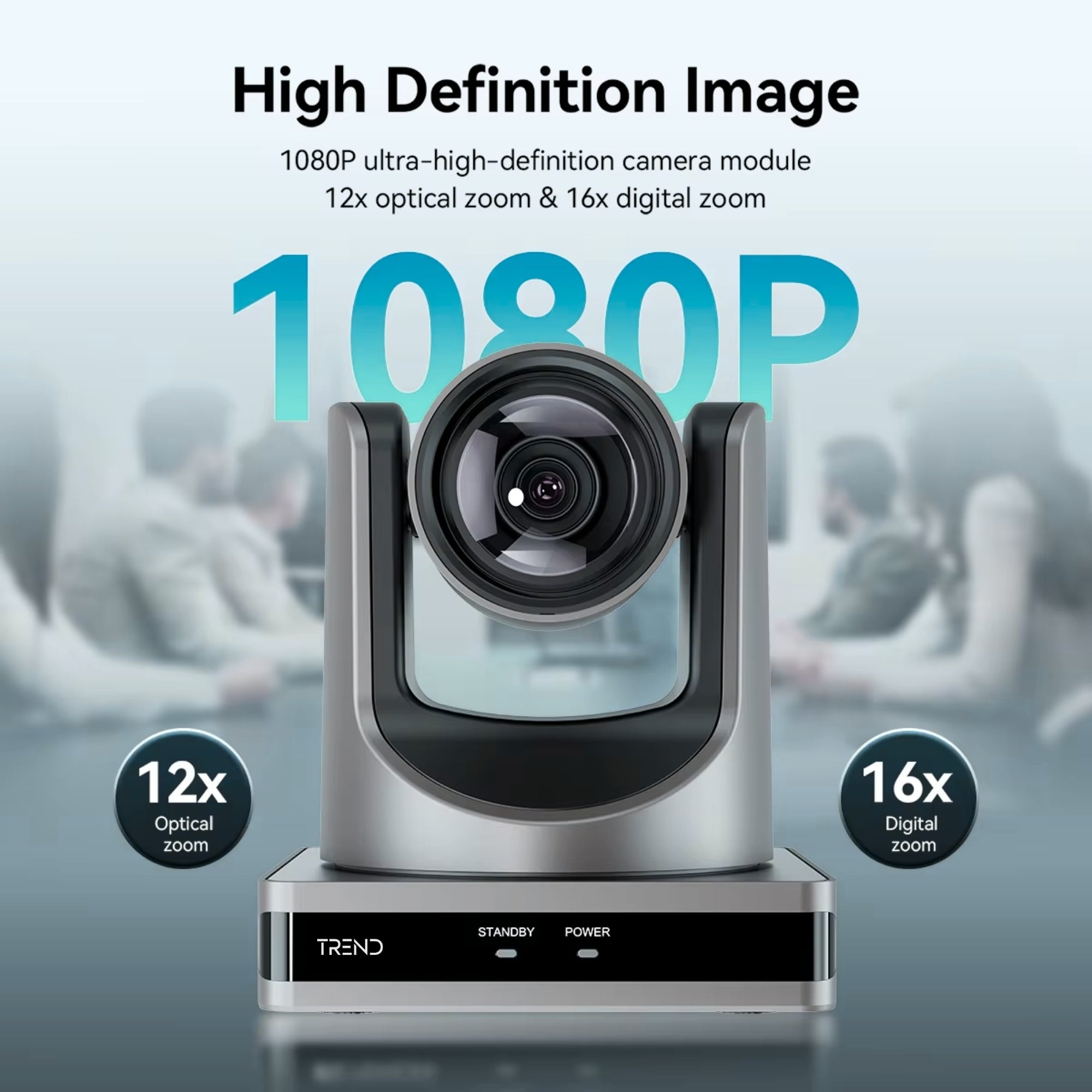 TREND TR-OBS204K 4K UHD 20X Optical Zoom PTZ Video Conferencing Camera