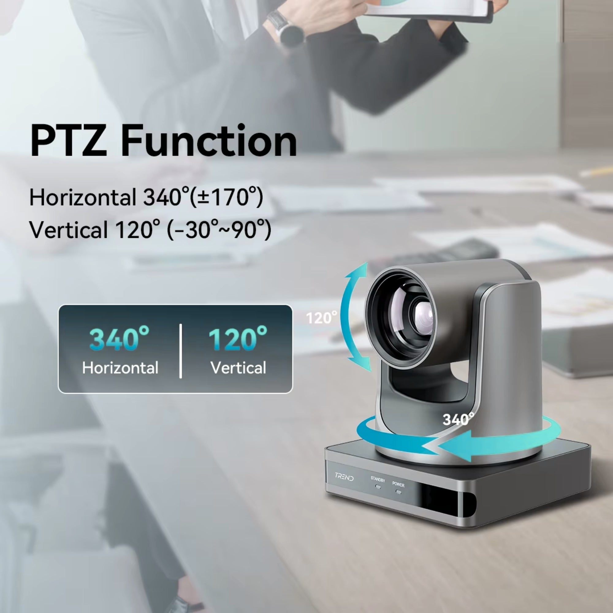 TREND TR-OBS204K 4K UHD 20X Optical Zoom PTZ Video Conferencing Camera