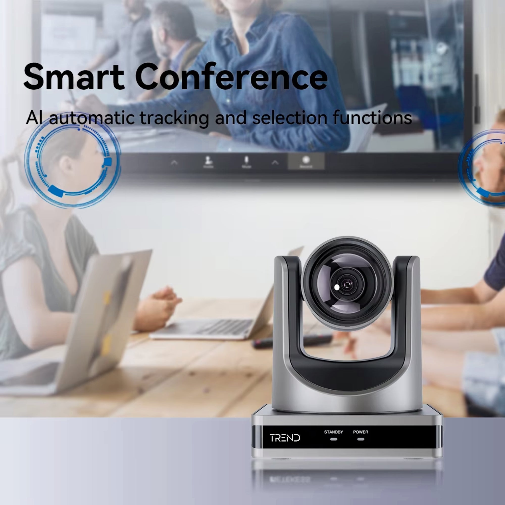 TREND TR-OBS204K 4K UHD 20X Optical Zoom PTZ Video Conferencing Camera
