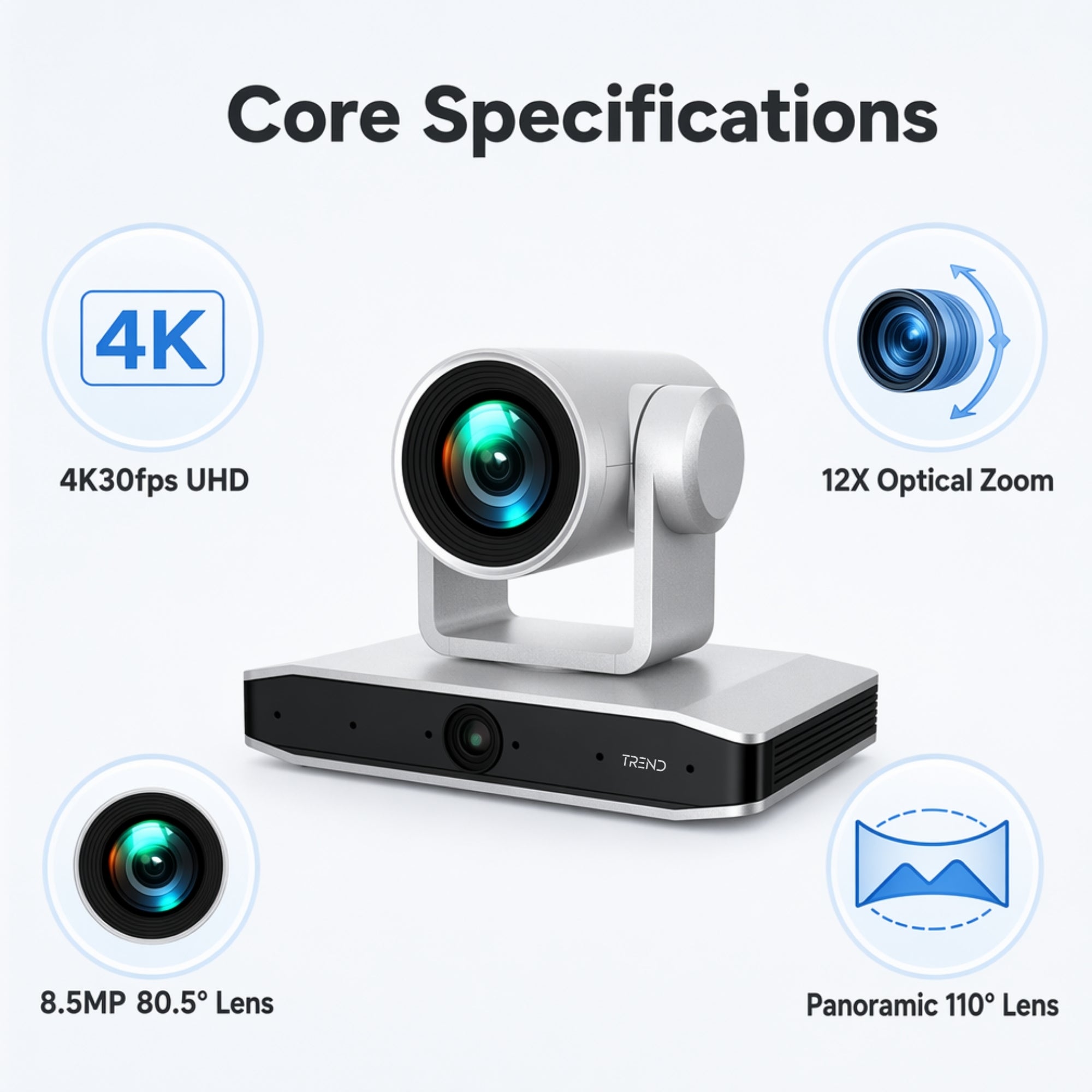 TREND TR-OBS490 4K Ultra HD Ai PTZ Conferencing Camera
