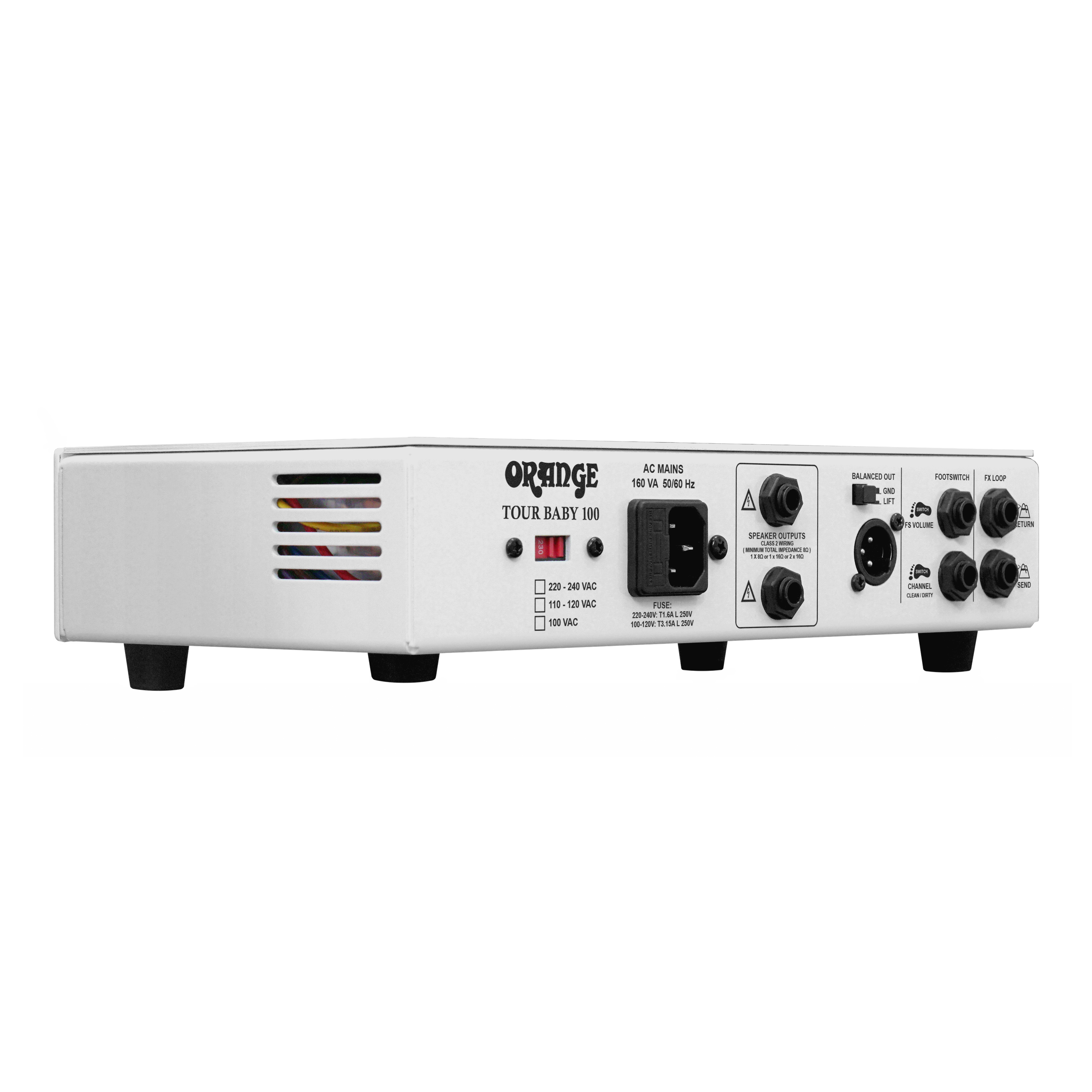 Orange Tour Baby 100 100W Solid State With Dual Channels, XLR DI, Compressor & FX Loop Guitar Head Amplifier