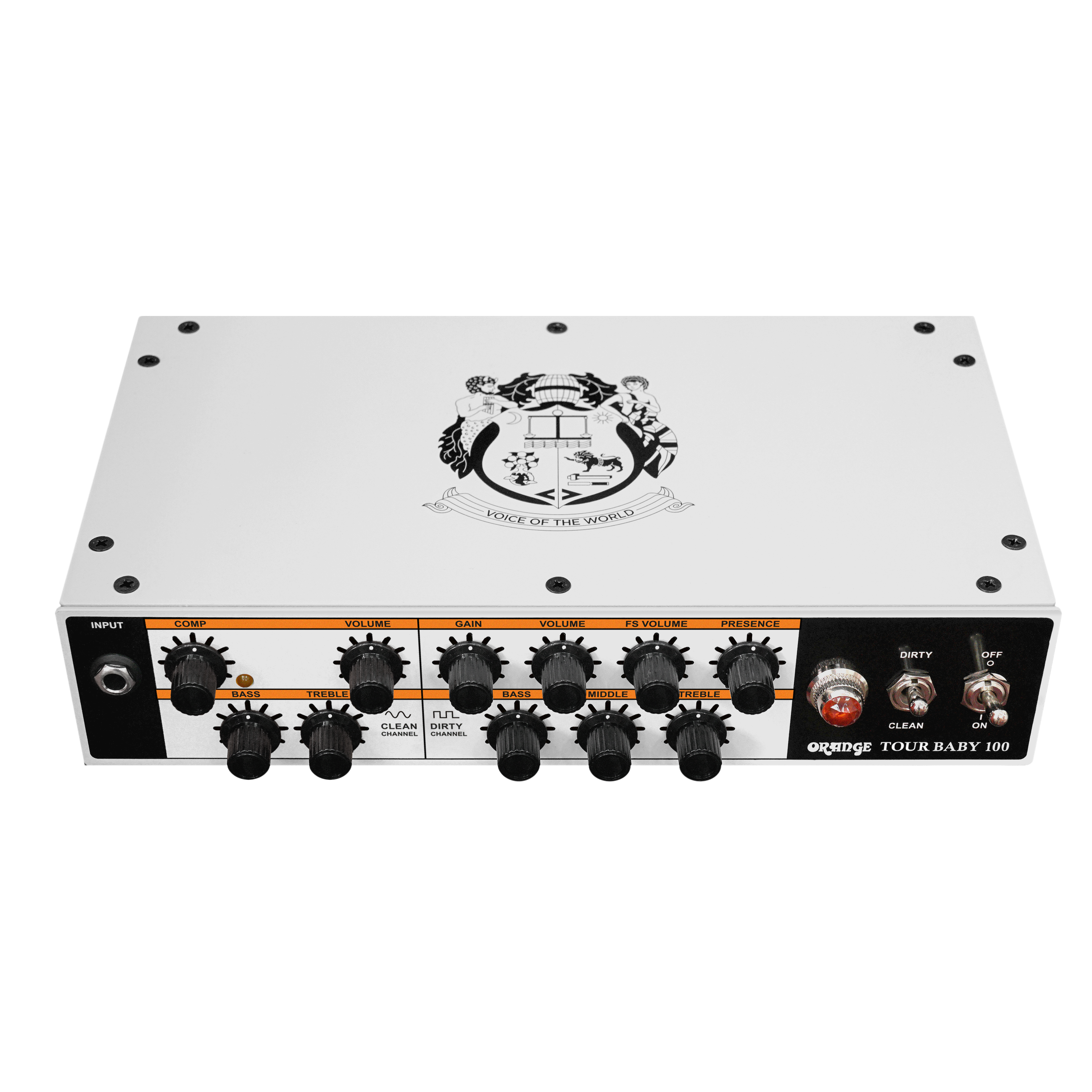 Orange Tour Baby 100 100W Solid State With Dual Channels, XLR DI, Compressor & FX Loop Guitar Head Amplifier