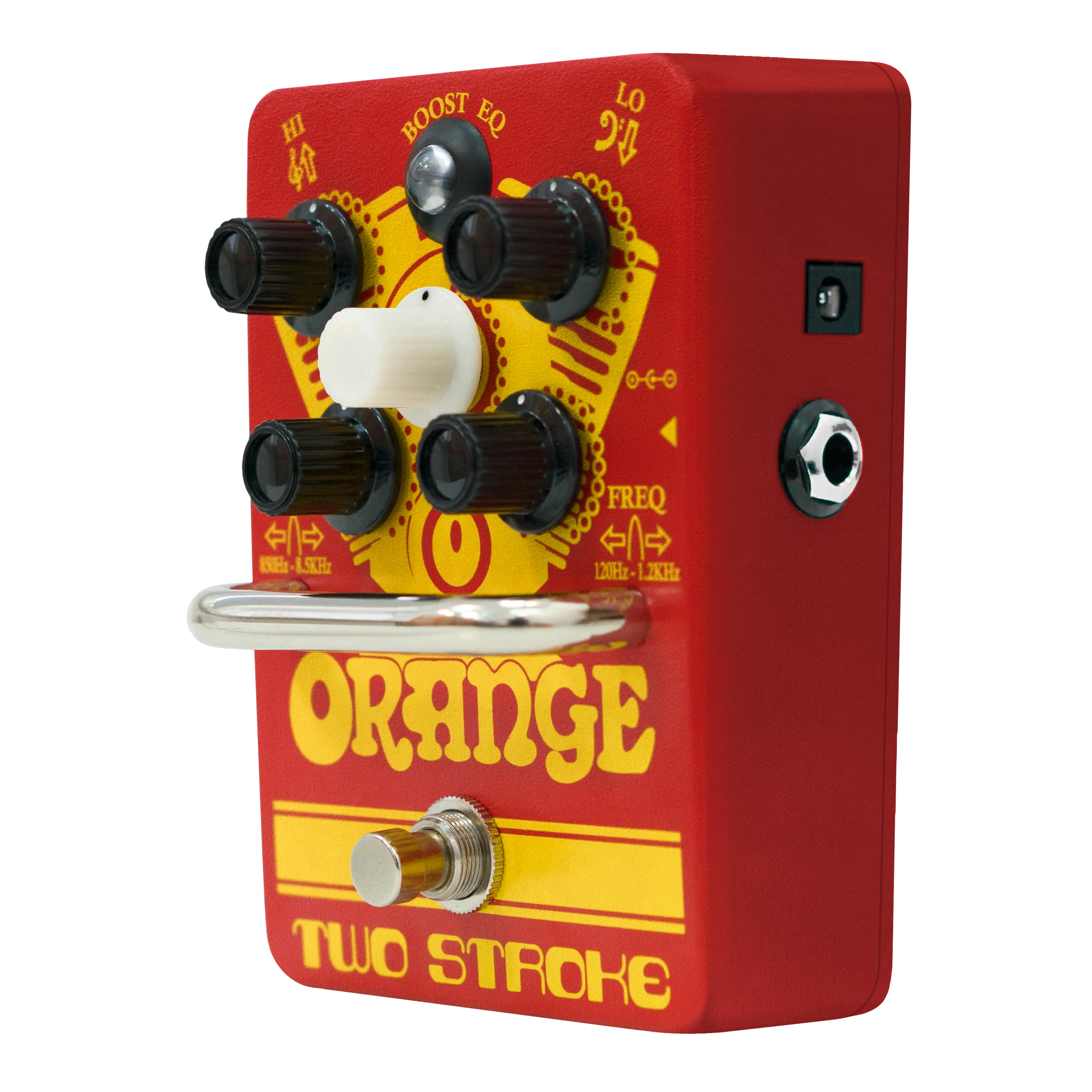 Orange Two Stroke +12dB Transparent Boost With Dual Parametric EQ Guitar Effects Pedal