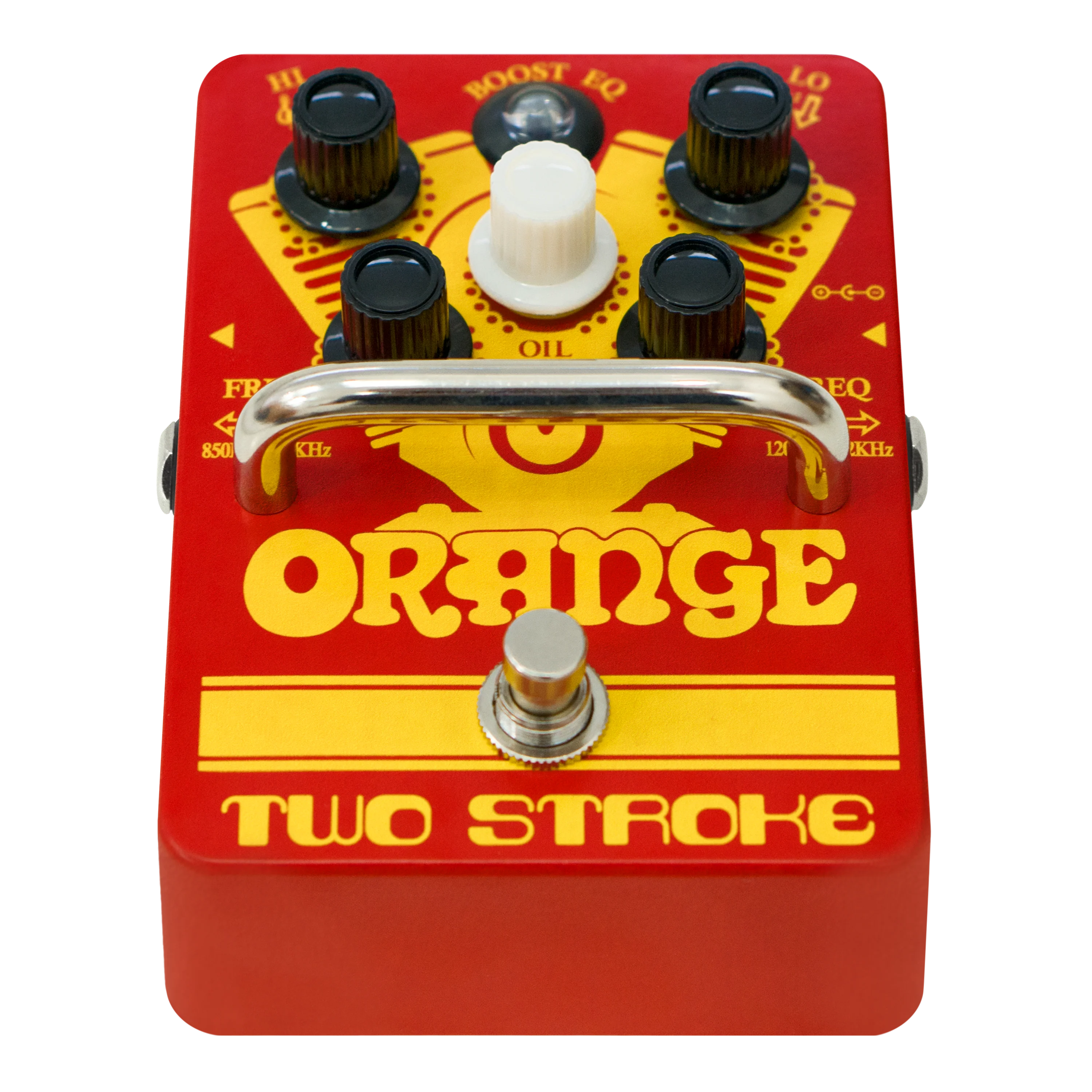 Orange Two Stroke +12dB Transparent Boost With Dual Parametric EQ Guitar Effects Pedal