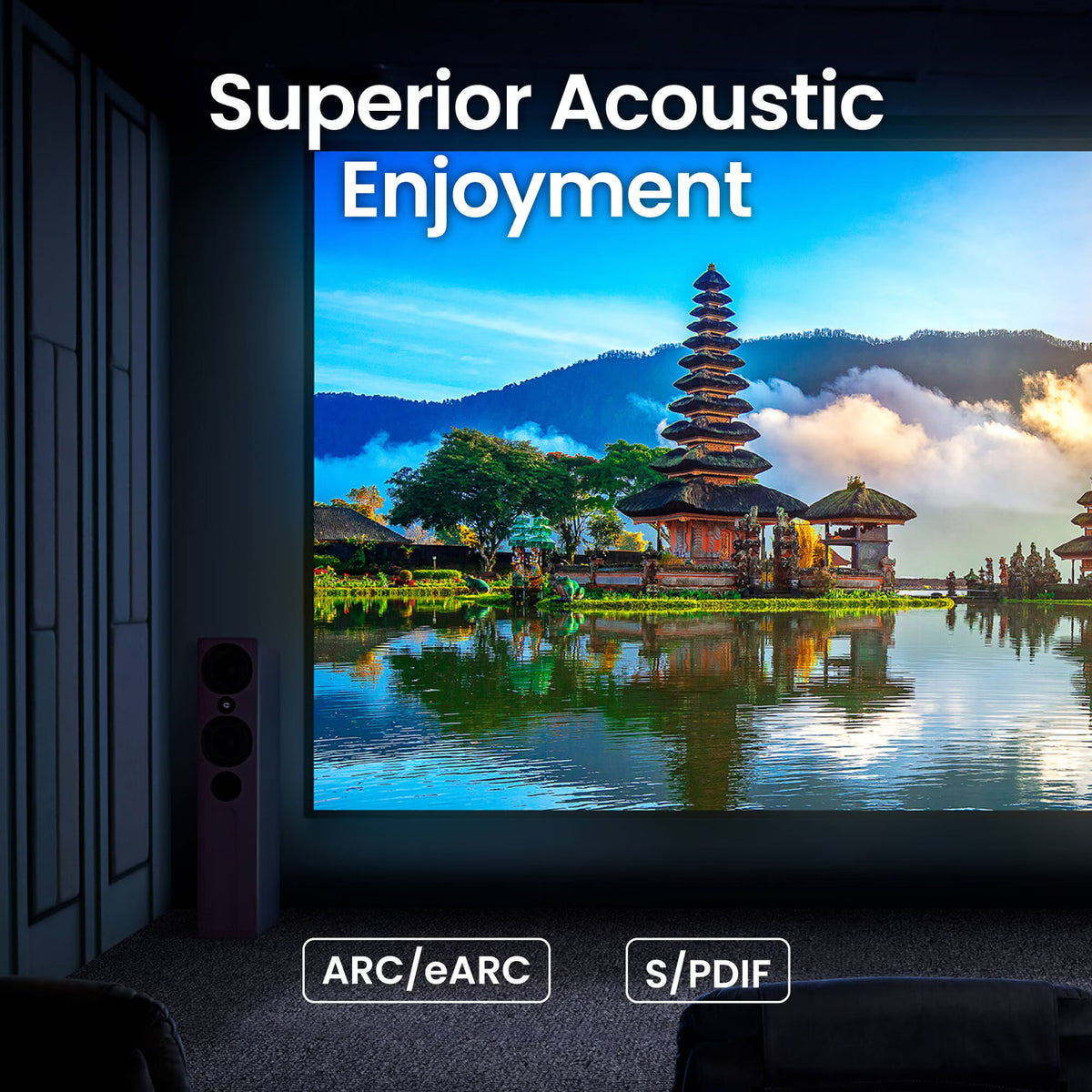 BenQ W5850 2,600 ANSI Lumens True 4K UHD Laser Home Cinema Projector