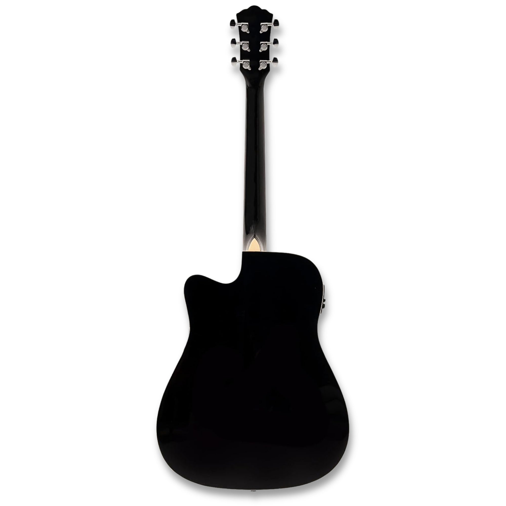 Washburn WA90CEB-W-U Vintage Series Dreadnought With 6-String Barcus Berry LX4 Preamp & Built-in Tuner Electro-Acoustic Guitar – Black Finish