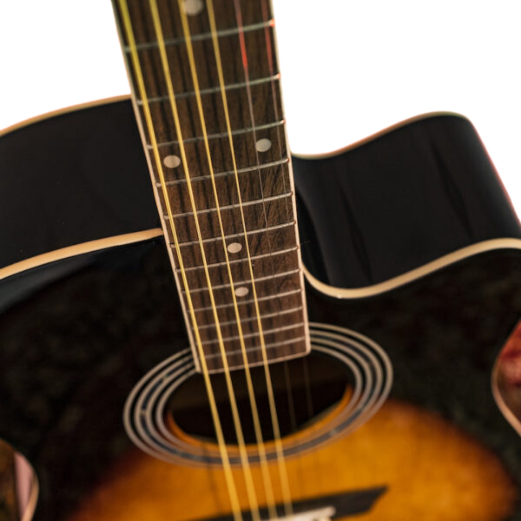 Washburn WA90CEVSB-U Vintage Series Dreadnought With 6-String Barcus Berry LX4 Preamp & Built-in Tuner Electro-Acoustic Guitar – Vintage Sunburst