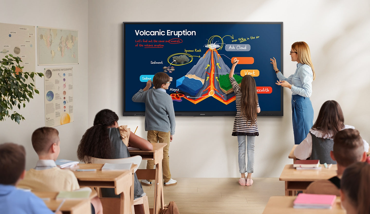 Samsung WA65F 65-Inch 4K UHD 40 Points Multi-Touch With EDLA Certified Smart Interactive Display (8GB RAM, 64GB ROM, Android 14.0)
