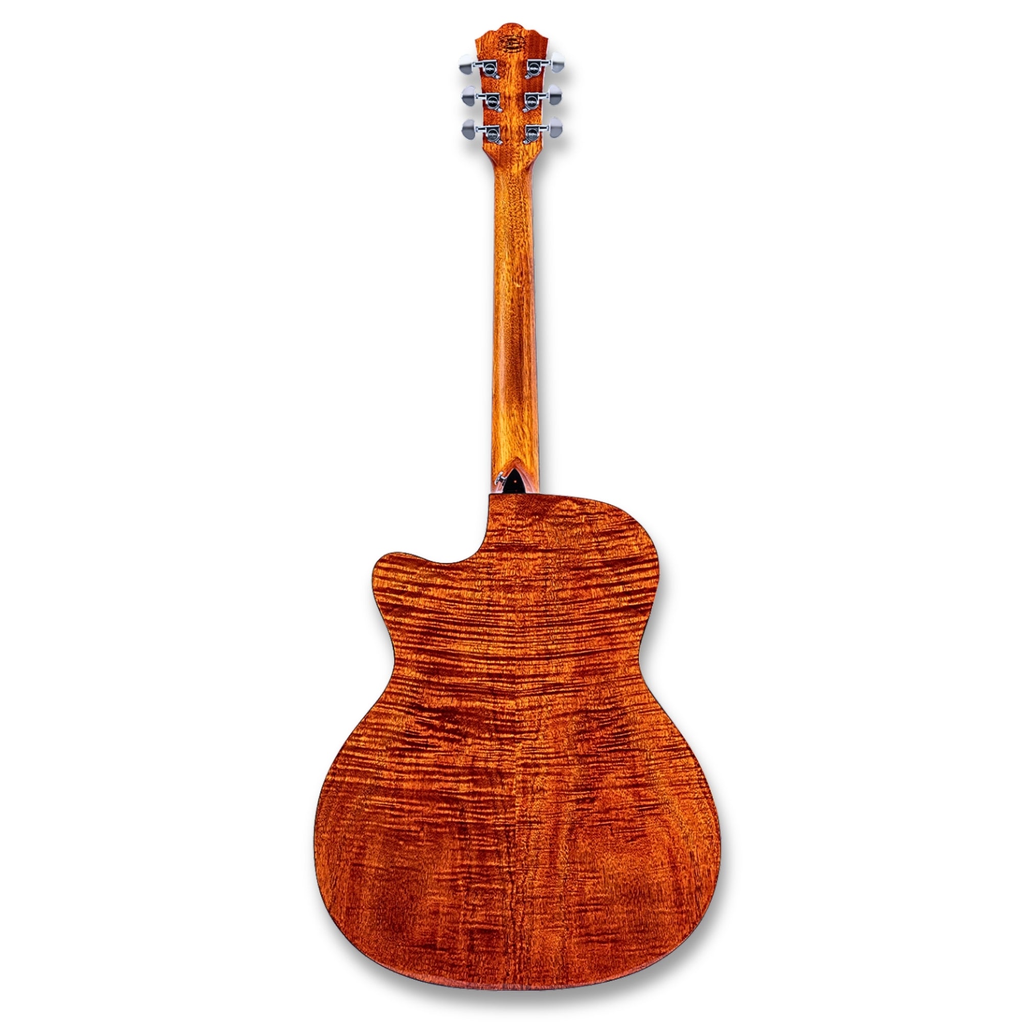 Washburn WCG12FCE-U Comfort Series Grand Auditorium 6-String With Flamed Okoume Top & Barcus-Berry LX4 Preamp Electro-Acoustic Guitar – Cognac Sunburst
