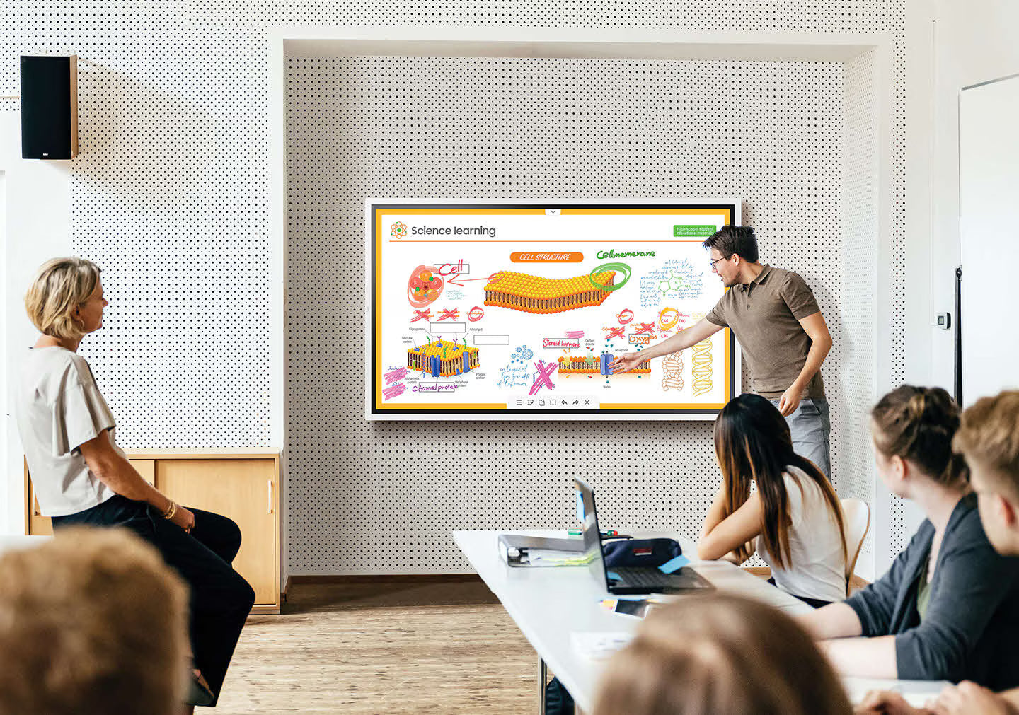 Samsung Flip Pro WM65B 65-Inch 4K UHD 20 Points Multi-Touch Smart Interactive Display