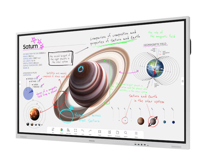 Samsung Flip Pro WM75B 75-Inch 4K UHD 20 Points Multi-Touch Smart Interactive Display