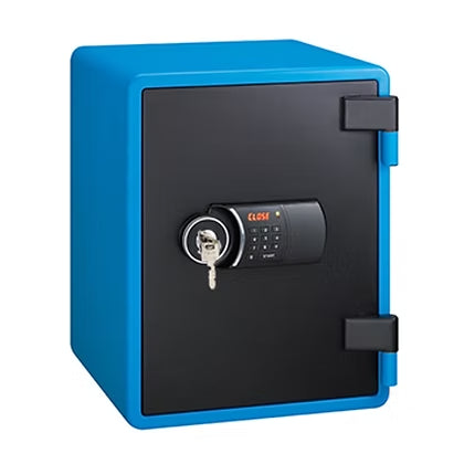 Eagle Safes Fire Resistant Safe (YESM-031DK) - BLUE - Digital Lock + Key Lock