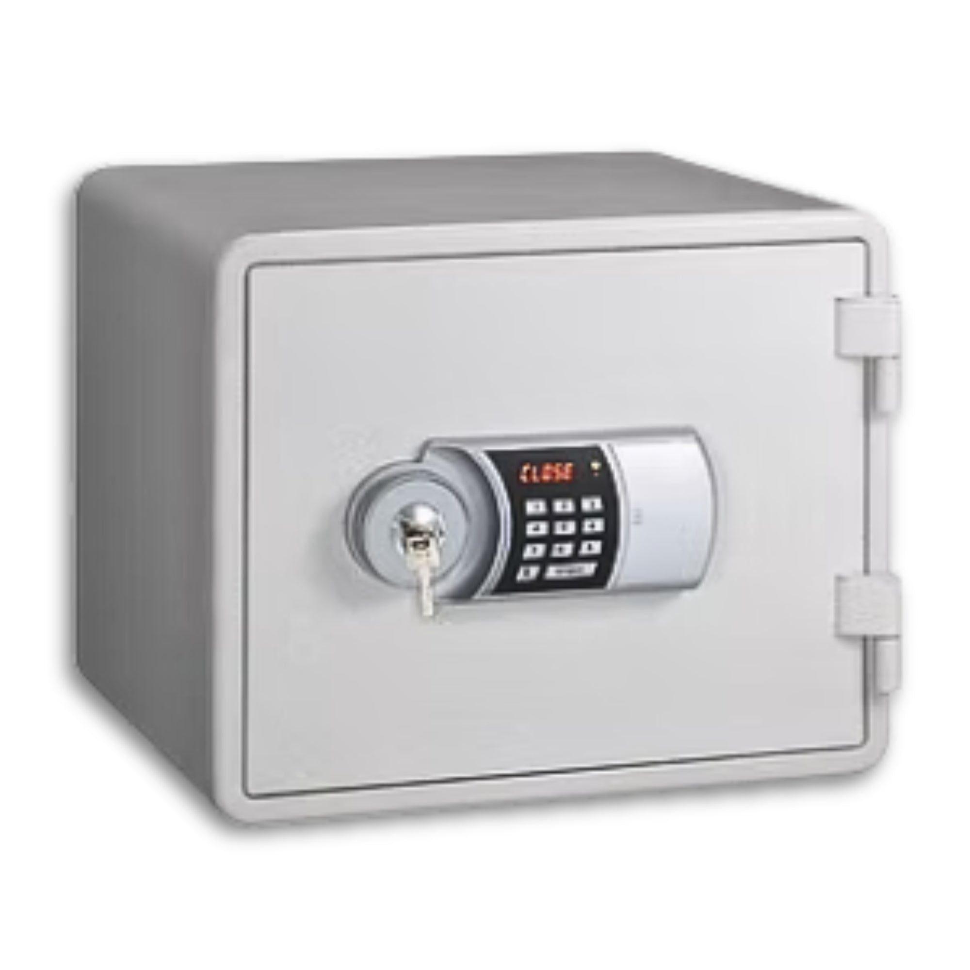 Eagle Safes YESM-015K Digital + Key Lock Fire Resistant Security Safe - White