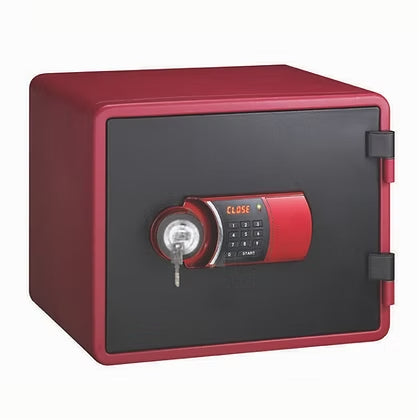 Eagle Safes Fire Resistant Safe (YESM-020K) - RED - Digital Lock + Key Lock