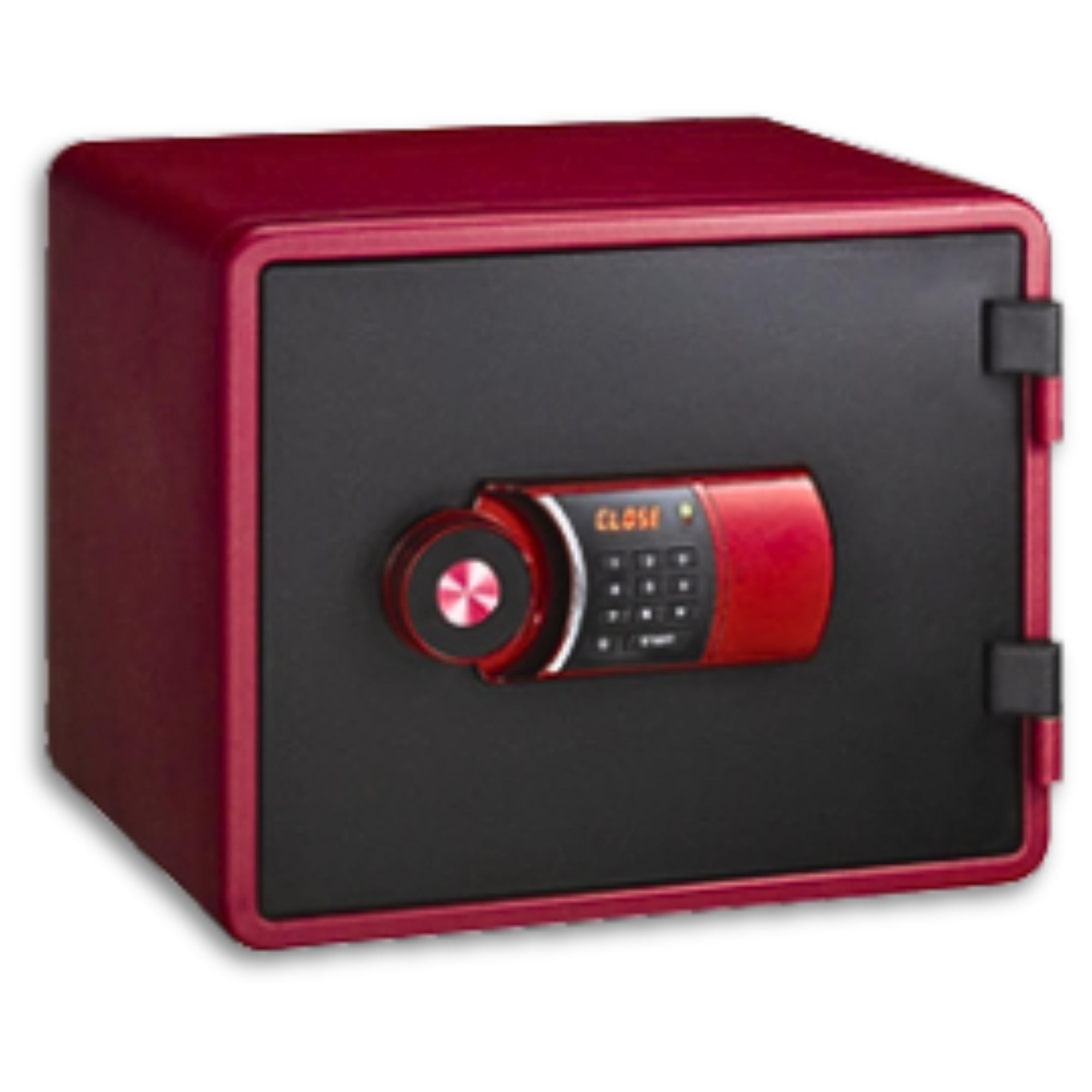 Eagle Safes YESM-020K Digital + Key Lock Fire Resistant Security Safe - Red