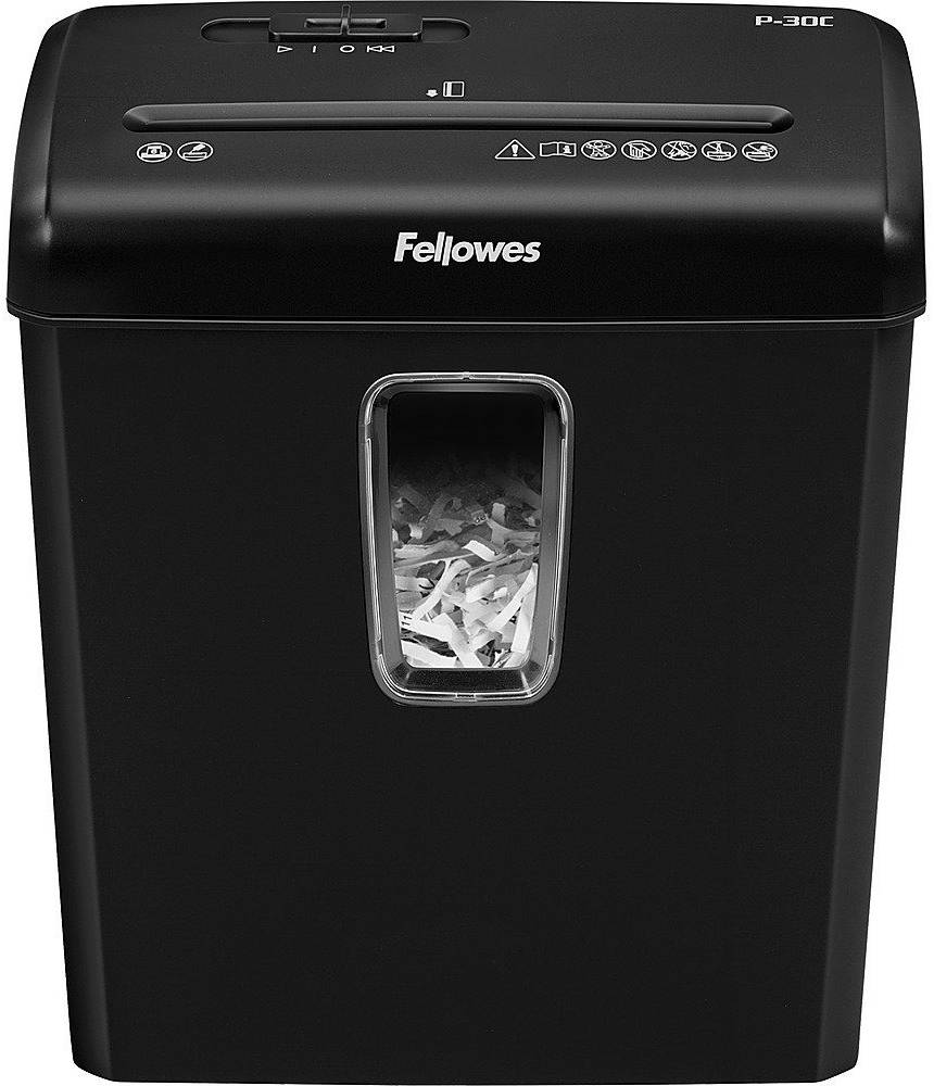 Fellowes Powershred P-30C Personal Shredder – Cross-Cut, 6 Sheet Capacity, 8.7