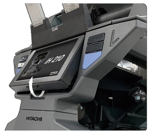 Trieuse de billets Hitachi IH-210 – 3 bacs, double capteur CIS couleur, capacité de 32 devises