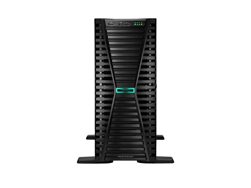HPE ProLiant ML110 Gen10 Tower Server - Intel Xeon Gold 5416S, 32GB DDR5, 8 Small Form Factor (SFF) Drive Bays (Model: P55641-421)